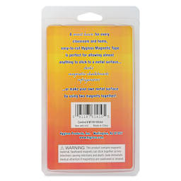 Hygloss Self-Adhesive Magnetic Tape - 1/2" x 120" Roll back of packaging