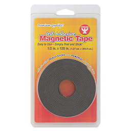 Hygloss Self-Adhesive Magnetic Tape - 1/2" x 120" Roll front of packaging