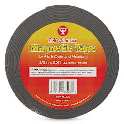 Hygloss Self-Adhesive Magnetic Tape - 1/2" x 300" Roll front of packaging