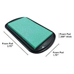 Jacquard ColorPad Pigment Ink Pads dimensions with no lid