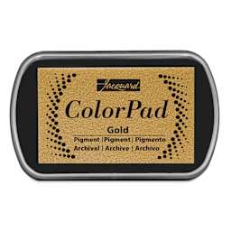 Jacquard ColorPad Pigment Ink Pad - Metallic Gold front of packaging