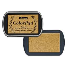 Jacquard ColorPad Pigment Ink Pad - Metallic Gold