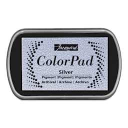 Jacquard ColorPad Pigment Ink Pad - Metallic Silver front of packaging