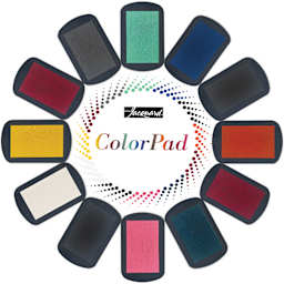 Jacquard ColorPad Pigment Ink Pads showing different colored pads