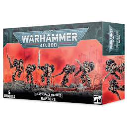Warhammer 40K Chaos Space Marines Raptors, packaging