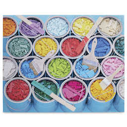 LEGO Paint Party 1,000 Piece Puzzle - Top view of completed puzzle