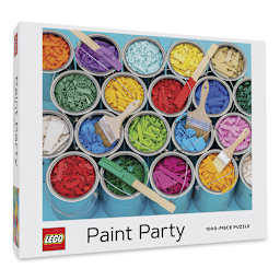 LEGO Paint Party 1,000 Piece Puzzle - Left Angle view of package