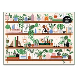 Galison Plant Shelfie 1,000 Piece Puzzle, Front Of Box