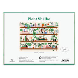 Galison Plant Shelfie 1,000 Piece Puzzle, Back Of Box