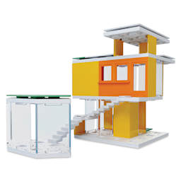 Arckit Mini Modern Colours 2.0 Architectural Kit - Finished three tier house