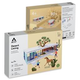Arckit Desert Living Architectural Model Building Kit - front and back of box