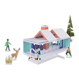 Arckit Mountain Living Model Kit (finished model with paper figures)