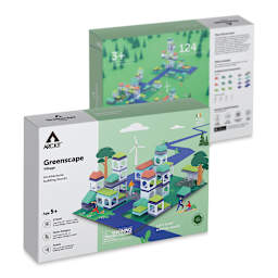 Arckit Greenscape Village Model Kit (front and back of box)