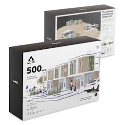 Arckit 500 sqm. Architectural Model Building Kit - front and back of box