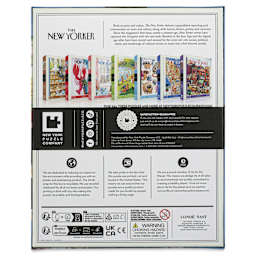 New Yorker Magazine Cover Puzzle - Art Festival, 1000 pieces, back of package