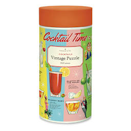 Cavallini Vintage Cocktails 1,000 Piece Puzzle (Front of packaging)