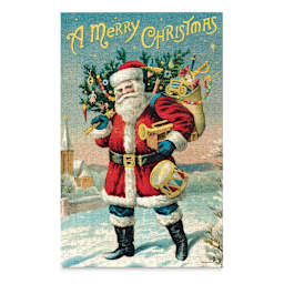 Cavallini Vintage Santa 500 Piece Puzzle (Completed puzzle)