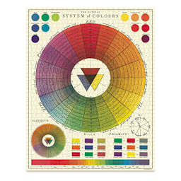 Cavallini Vintage Color Chart 1,000 Piece Puzzle (completed puzzle)