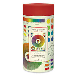 Cavallini Vintage Color Chart 1,000 Piece Puzzle (back of packaging)