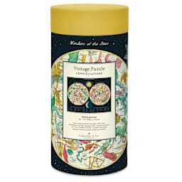 Cavallini Vintage Constellations 1,000 Piece Puzzle (Back of packaging)