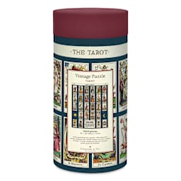 Cavallini Vintage Tarot 1,000 Piece Puzzle back of packaging