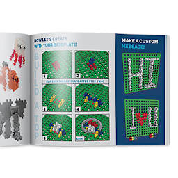 Plus-Plus Learn To Build Pastel Colors Set, Open Guide Book