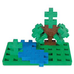 Plus-Plus Big Learn To Build Set, With Tree and River Creation