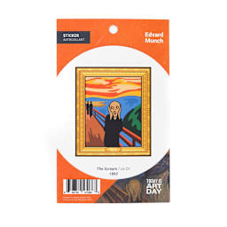 Vinyl Art Stickers Edvard Munch - Scream, 6/Pkg.