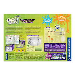 Thames & Kosmos Ooze Labs Chemistry Station STEM Experiment Kit (back of box)