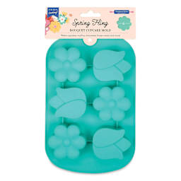 Handstand Kitchen Cupcake Mold - Spring Fling Bouquet, front of the packaging.