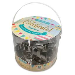 Handstand Kitchen Celebrate! Cookie Cutter Box Set (Angled view of packaging)