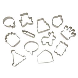 Handstand Kitchen Celebrate! Cookie Cutter Box Set (Displayed cookie cutters)