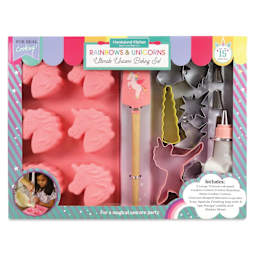 Handstand Kitchen Ultimate Baking Party Set - Rainbows and Unicorns, front of the packaging. 