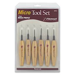 Flexcut Mixed Profile Micro Tool Set - front of packaging