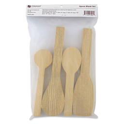 Flexcut Basswood Spoon Blank Set - back of packaging