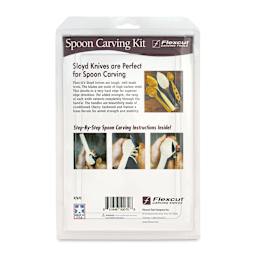 Flexcut Spoon Carving Kit - Set of 3 - back of packaging