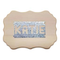 Walnut Hollow Creative Woodburner Alphabet Stencil Set - stencils on name plaque