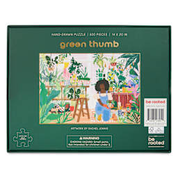 Be Rooted Greenhouse 500 Piece Puzzle, back of packaging