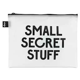 Loqi Zip Pocket Set - SNASK Transparent Bags, Set of 3, medium bag