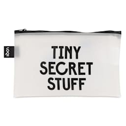 Loqi Zip Pocket Set - SNASK Transparent Bags, Set of 3, small bag