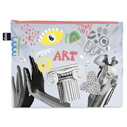 Loqi Zip Pocket Set - Classic Art, Set of 3, large bag