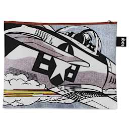 Loqi Zip Pocket Set - Lichtenstein Whaam, medium bag