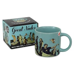 Great Nudes Heat-Changing Mug (packaging and right side of mug)