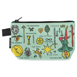 Tarot Canvas Zipper Bag (front of bag)