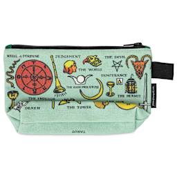 Tarot Canvas Zipper Bag (back of bag)