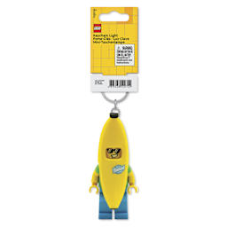 LEGO Iconic LED Keychain Light - Banana Guy, with packaging