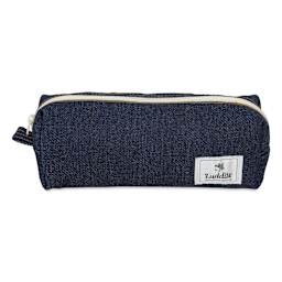 Luddite Canvas Box Pen Case - Denim, front