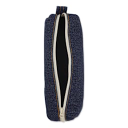 Luddite Canvas Box Pen Case - Denim, open