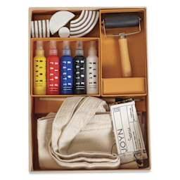 JOYN Blok Parti Block Printing Kit - Abstract, open packaging