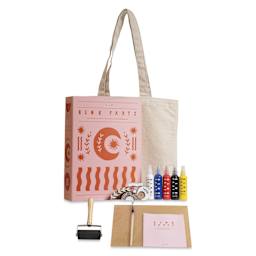 JOYN Blok Parti Block Printing Kit - Cosmic, kit contents